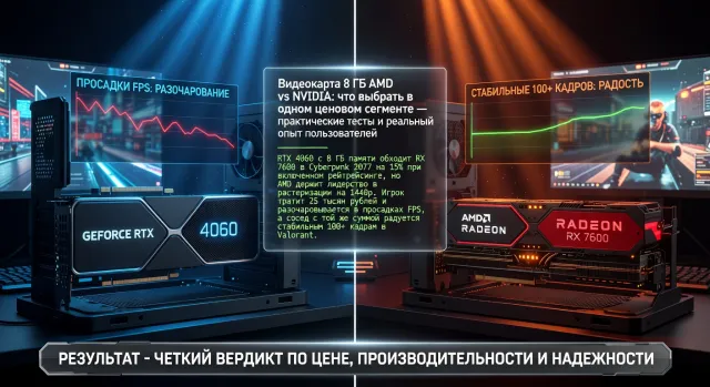Видеокарта 8 ГБ AMD vs NVIDIA: что выбрать в одном ценовом сегменте — практические тесты и реальный опыт пользователей
